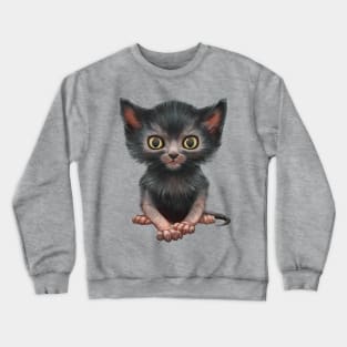 Cat-a-clysm lykoi kitten Crewneck Sweatshirt